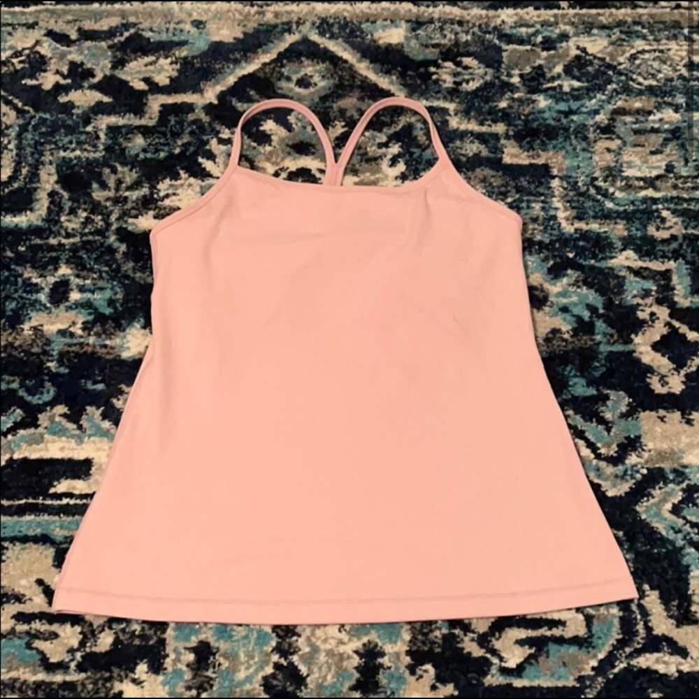 Pink workout tank top